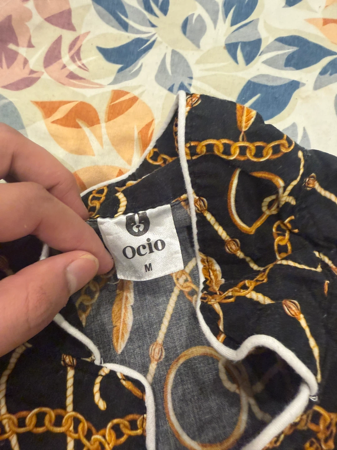 Ocio Chain Print Pajama Set - photo 2