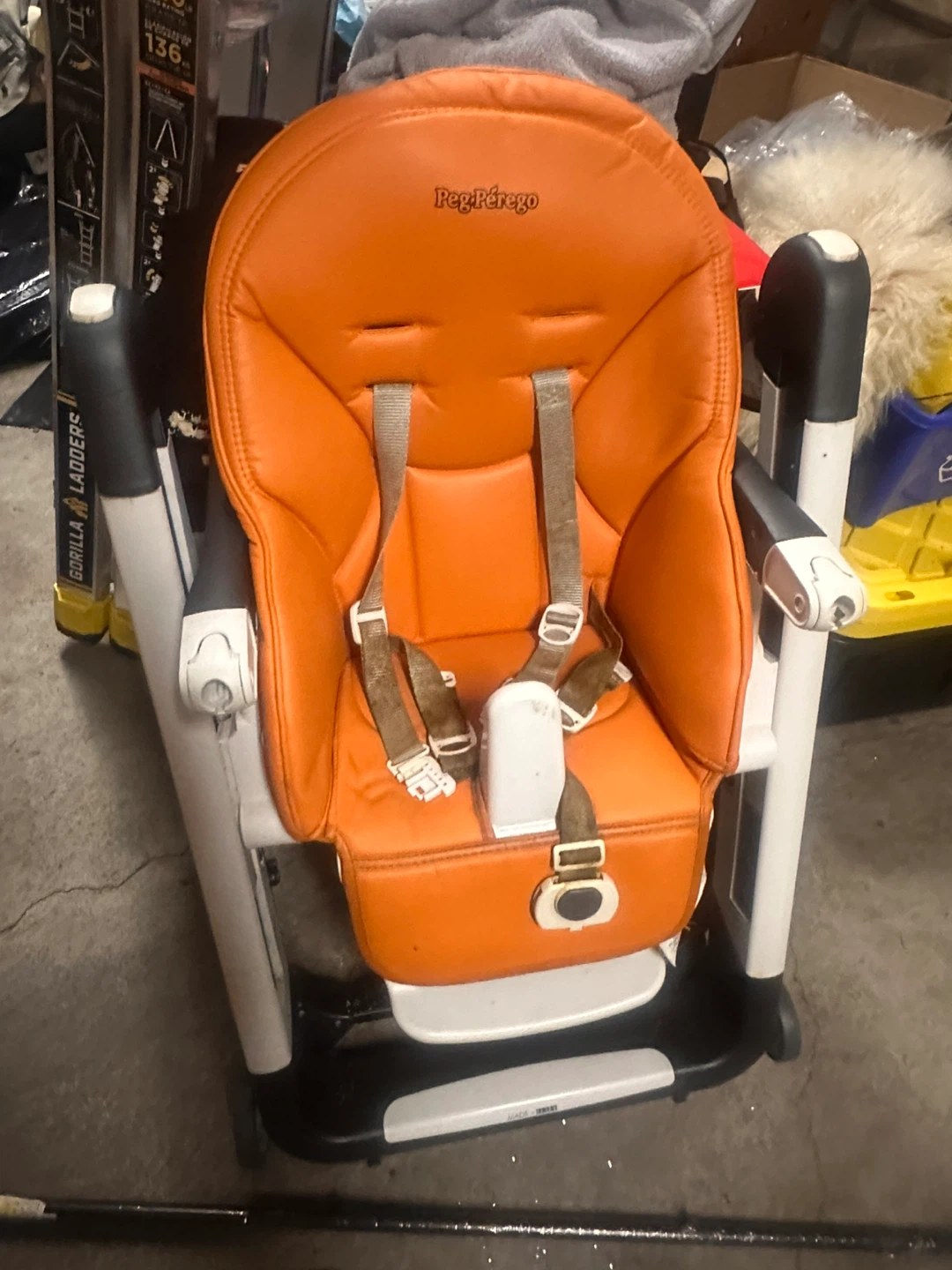 Peg Perego High Chair - Orange need to clean