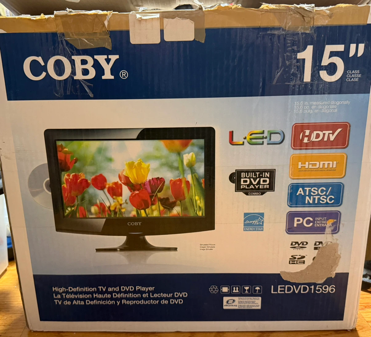 Brand New Coby 15" LED TV / DVD Player Combo (Damaged Box) - photo 2