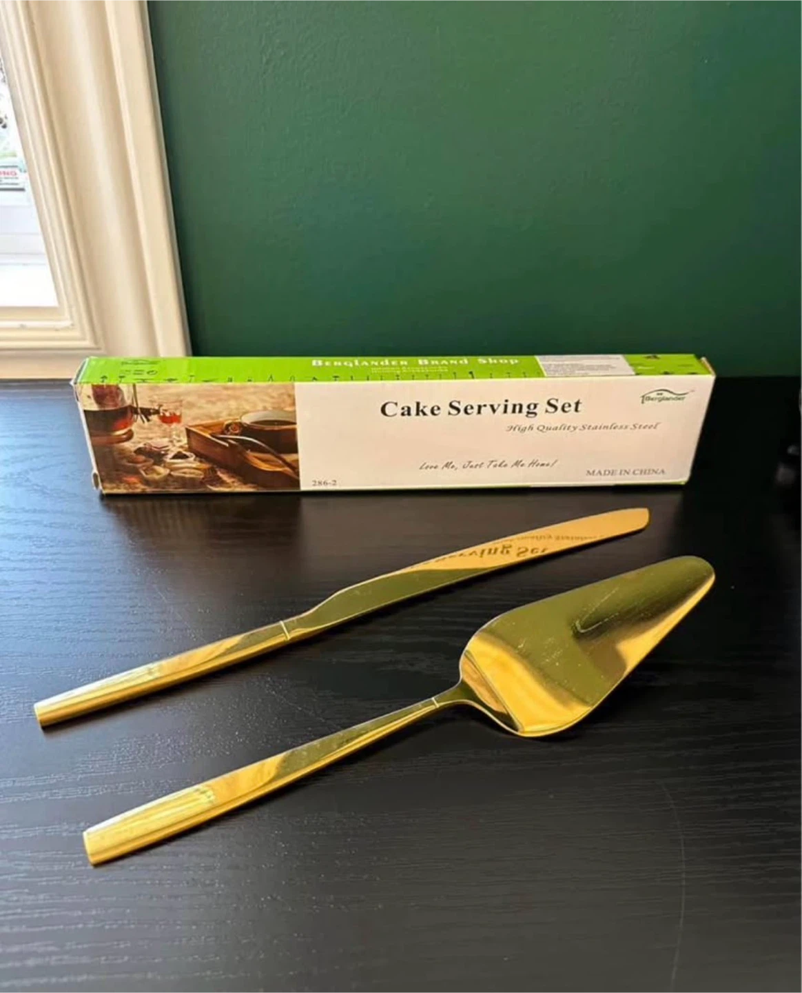 Gold Cake Serving Set