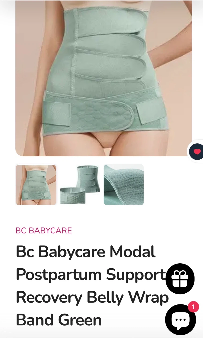 BC Babycare Modal Postpartum Belly Wrap Green