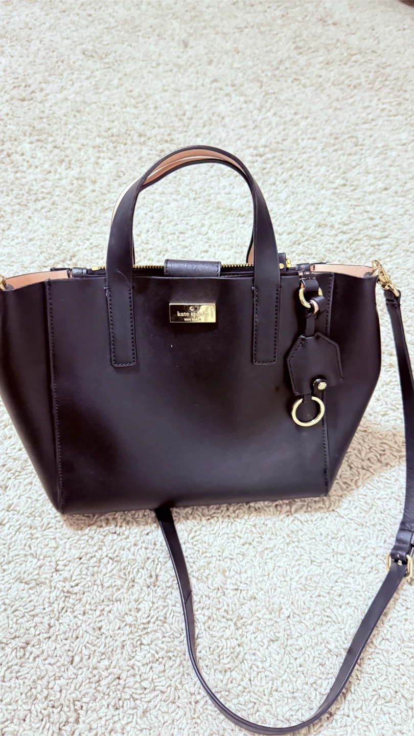 Kate Spade New York Black Leather Satchel