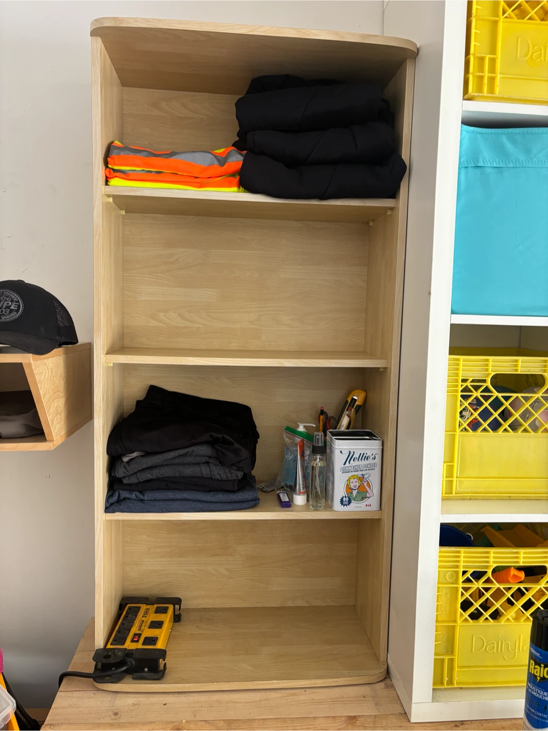 IKEA KALLAX 4×4 Shelf + 4-Tier Wooden Storage Shelf - photo 2
