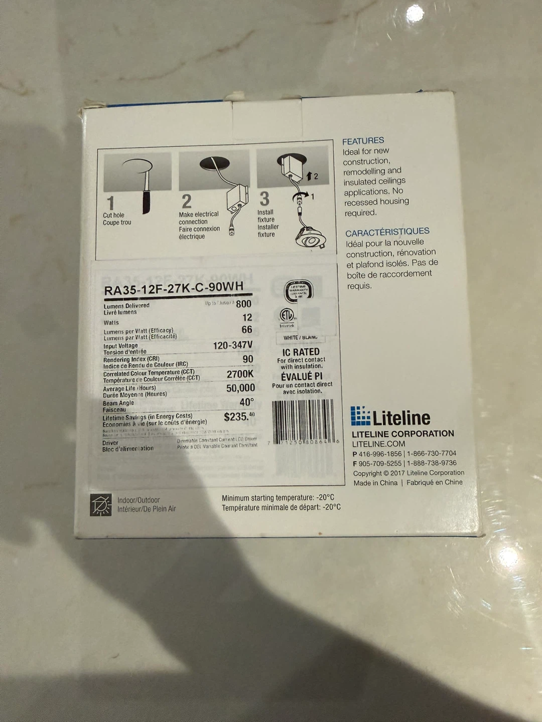 Liteline LUNA 3.5 Fixed Recessed Light - photo 3