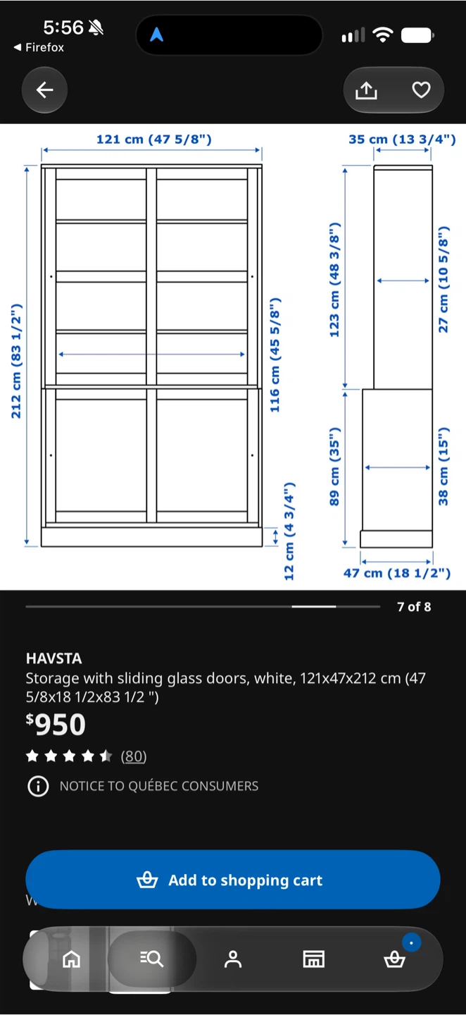 IKEA HAVSTA Storage Combination with Glass Doors - photo 3