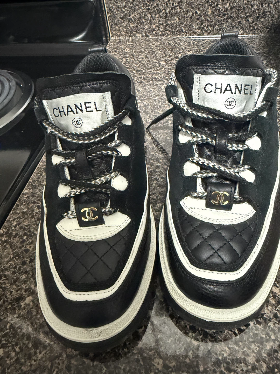 Chanel Black and White Sneakers - photo 3
