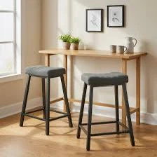 Powell Black Counter Stools -