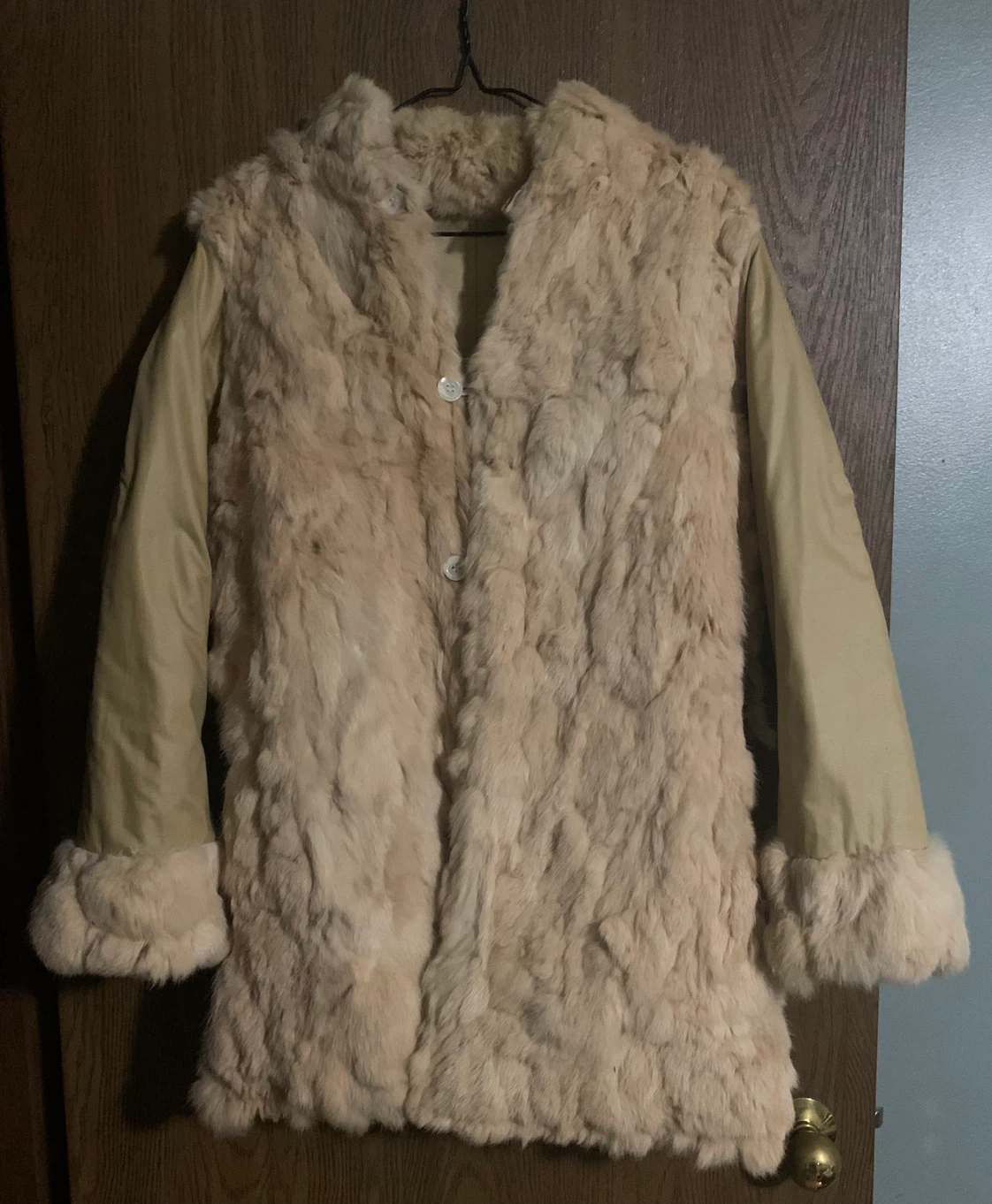 Reversible fur coat