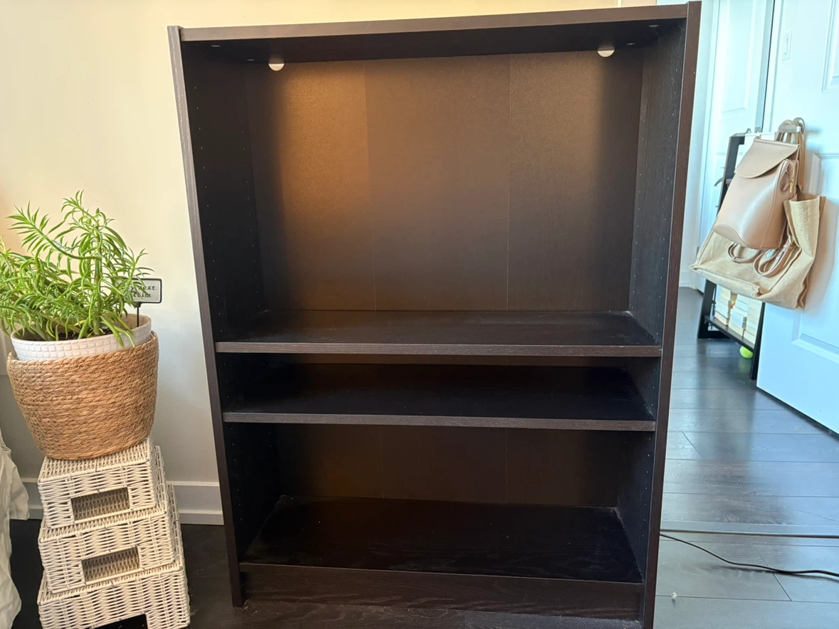 Black Wooden Media Stand or Bookcase