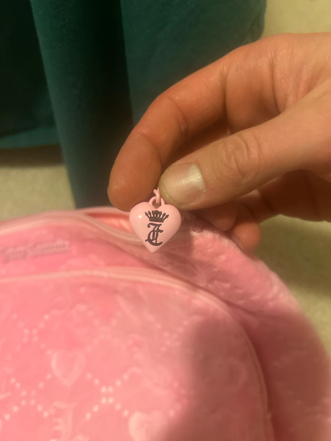 Juicy Couture Pink Velour Cosmetic Bag - photo 2