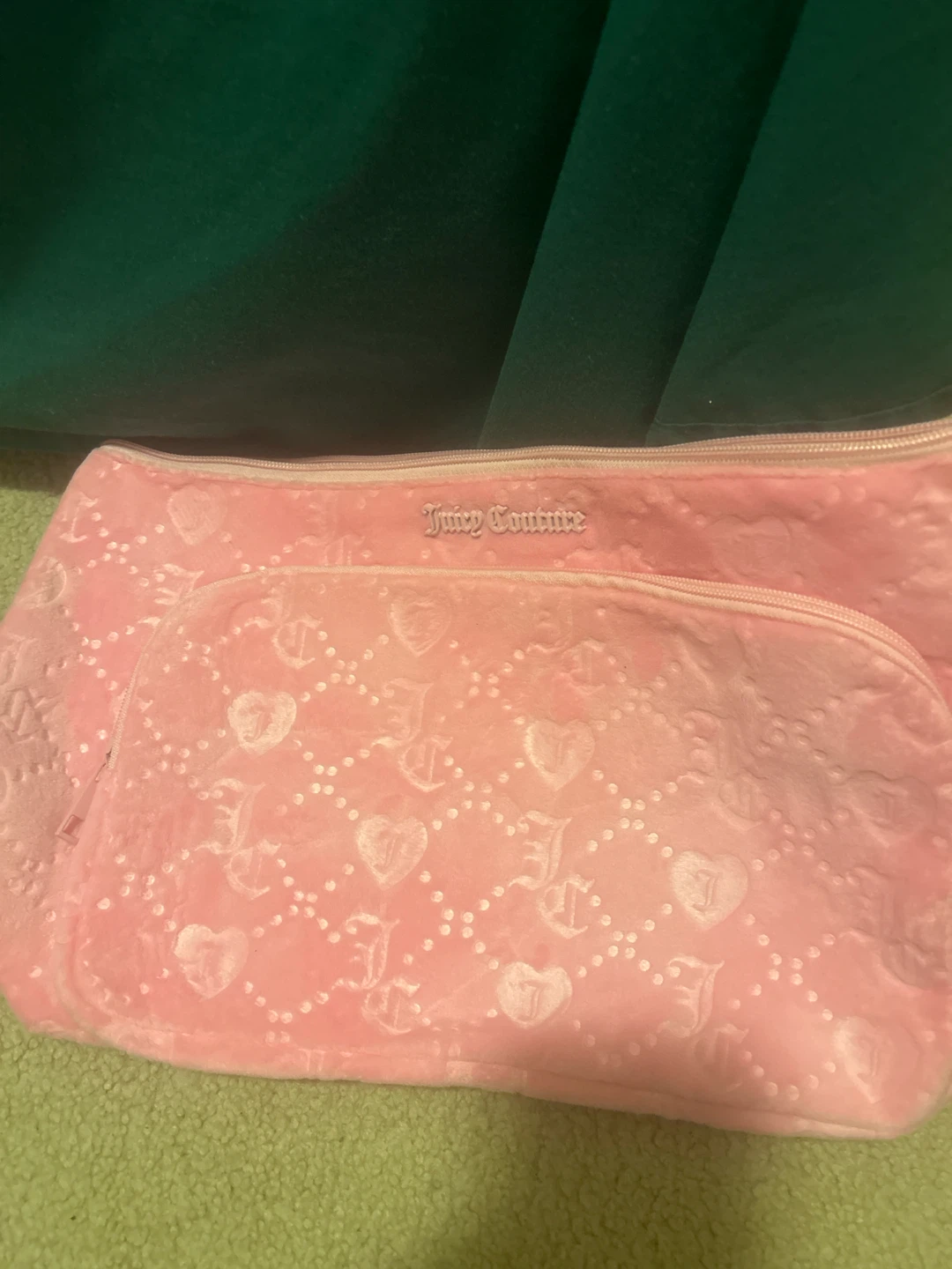 Juicy Couture Pink Velour Cosmetic Bag - photo 3