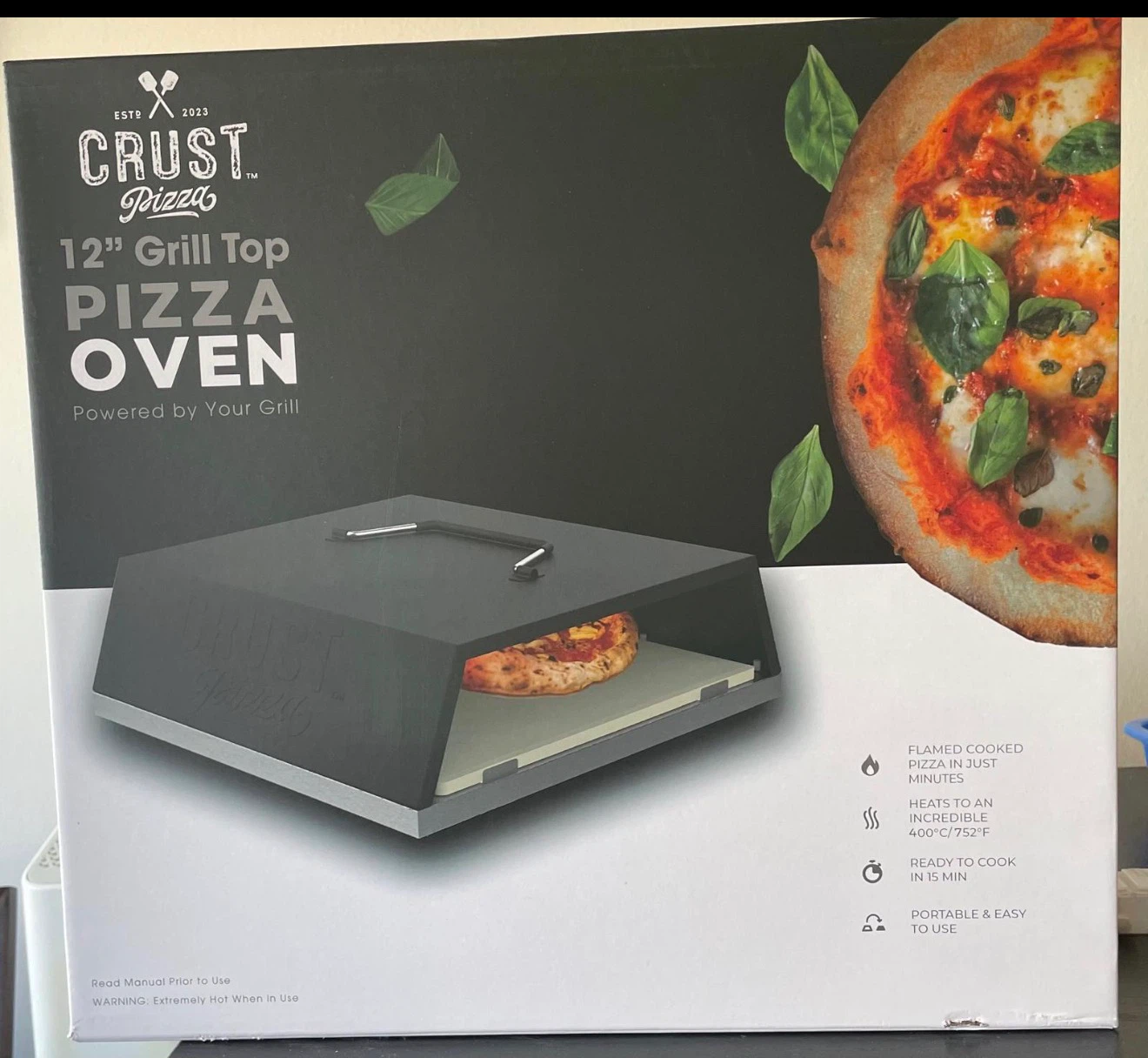 12" Grill Top Pizza Oven (Brand New-Unopened)