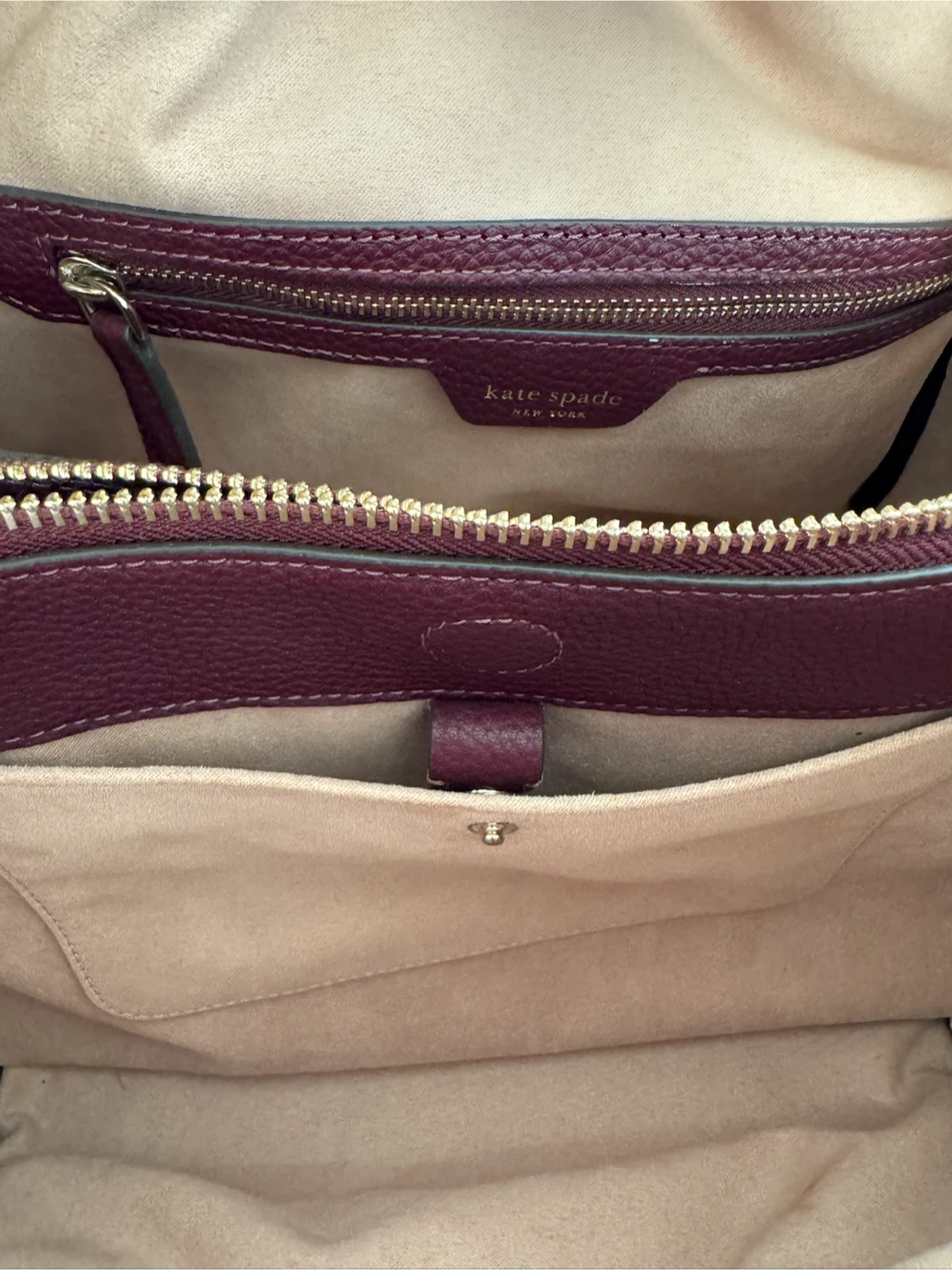 Kate Spade New York Deep Plum Leather Handbag - photo 2