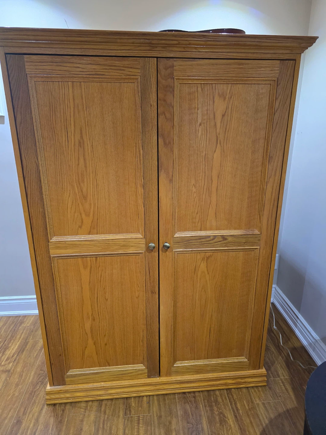 Solid oak armoire