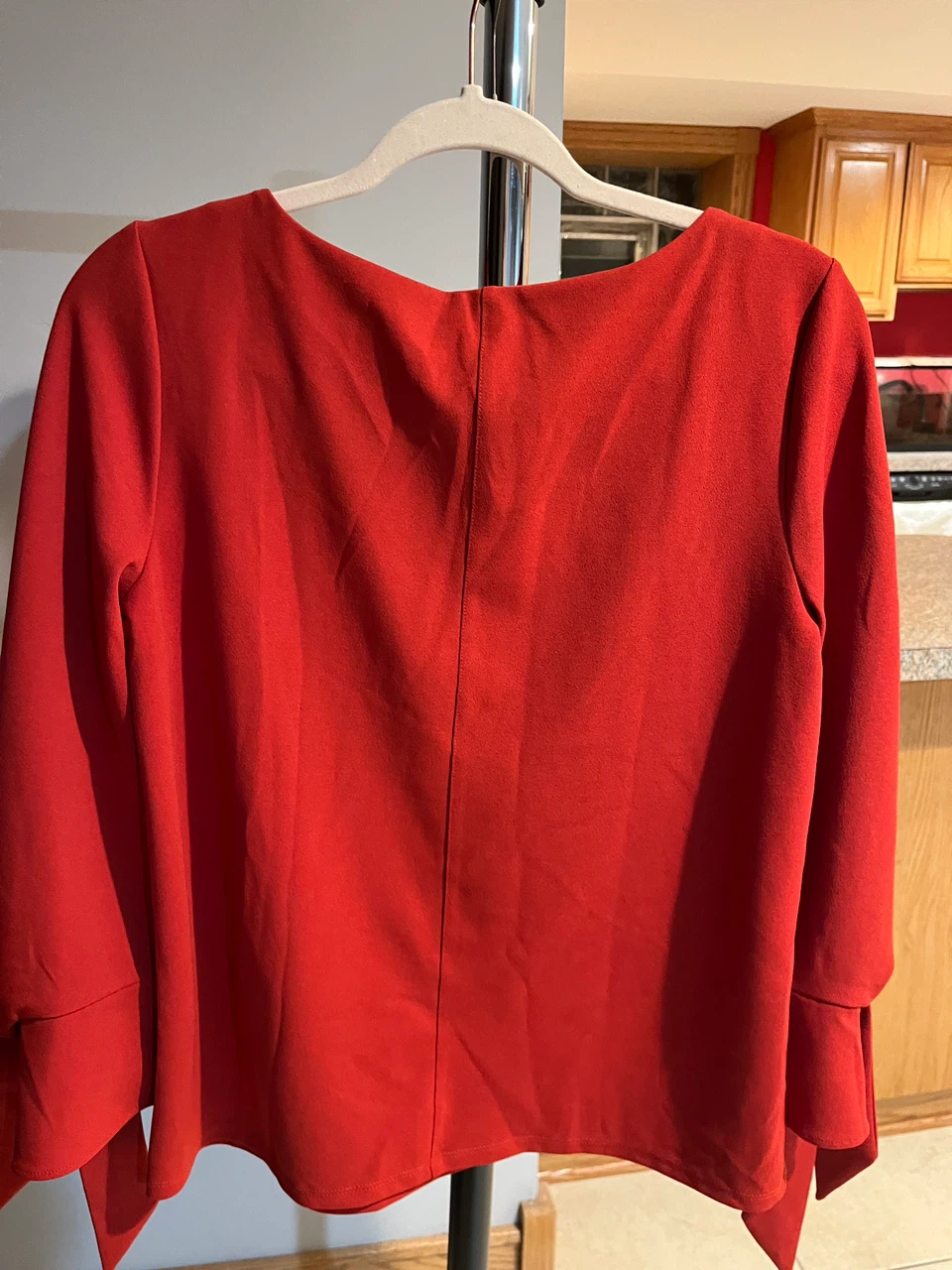 Ann Taylor Factory Red Long Sleeve Top - photo 3