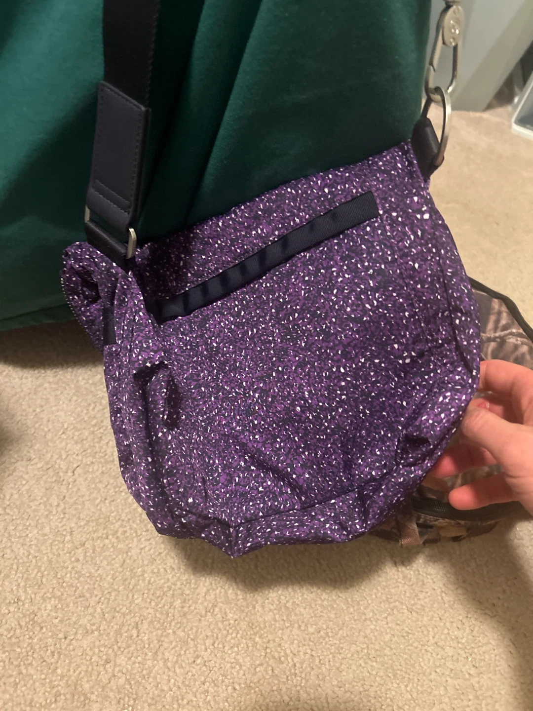 Lululemon Purple Patterned Crossbody Bag - photo 2
