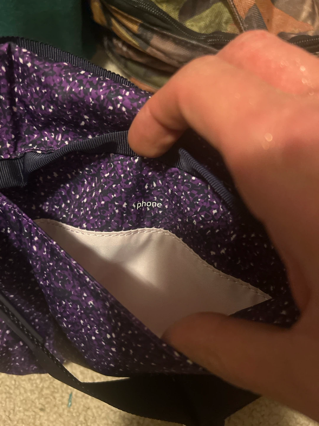Lululemon Purple Patterned Crossbody Bag - photo 4