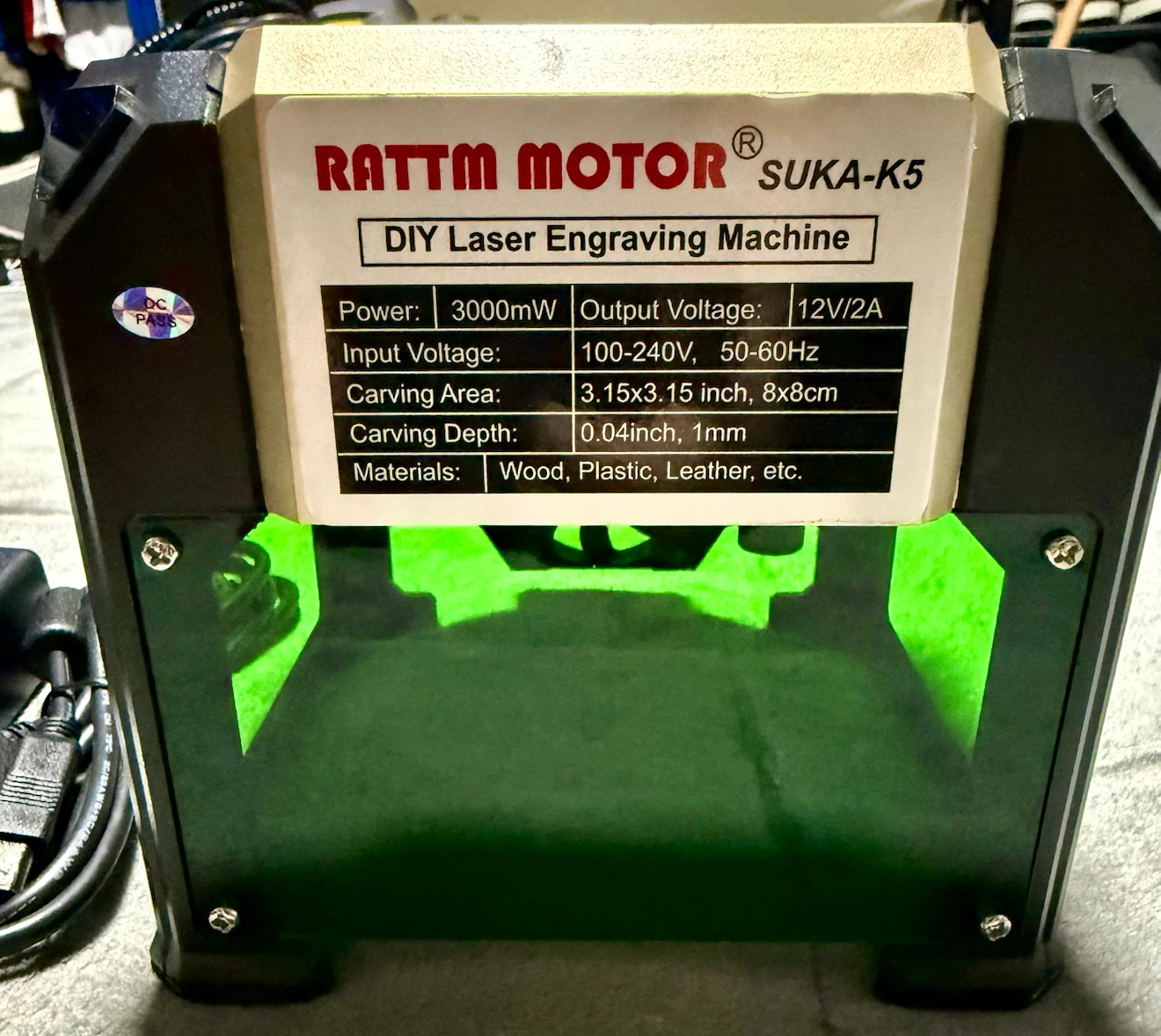 Rattm Motor SUKA-K5 DIY Laser Engraving Machine - photo 4