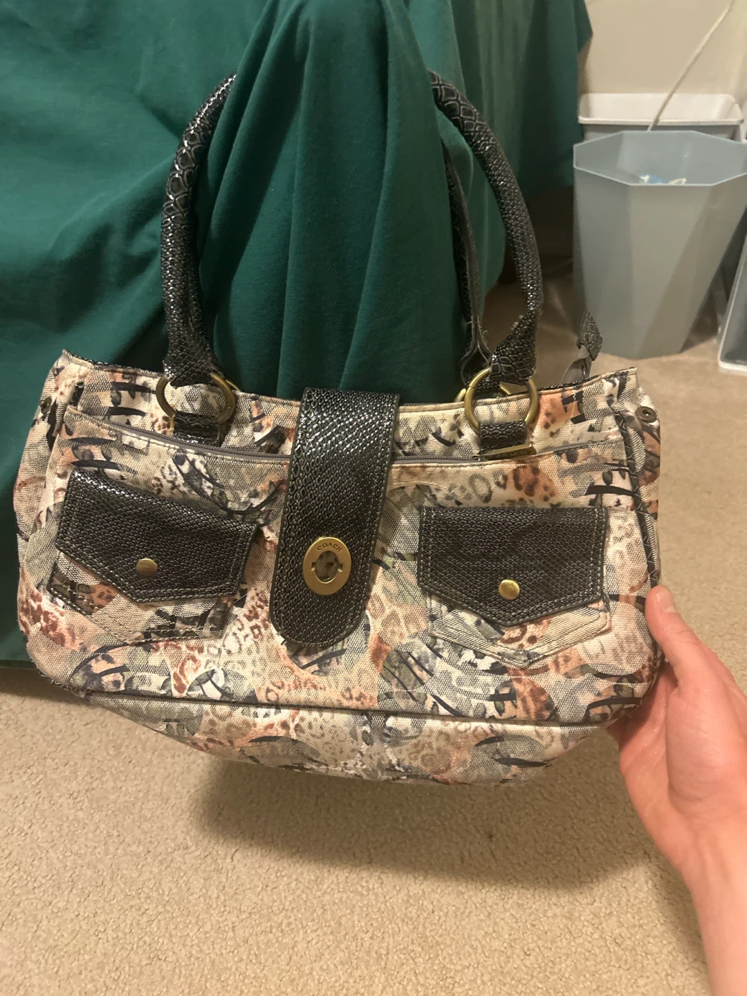 Coach Handbag with Mixed Print - photo 2