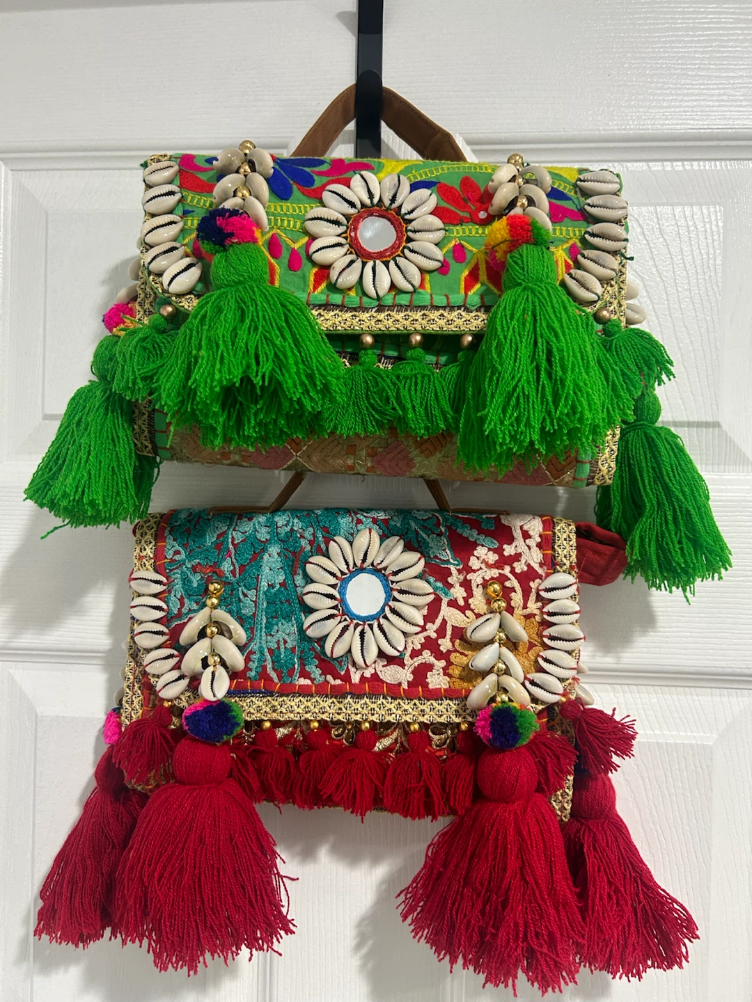 Boho Banjara Bag with mirror and shell details