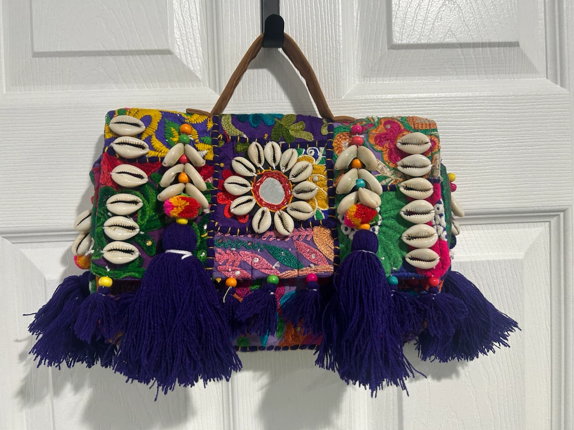 Boho Banjara Bag with mirror and shell details - photo 2