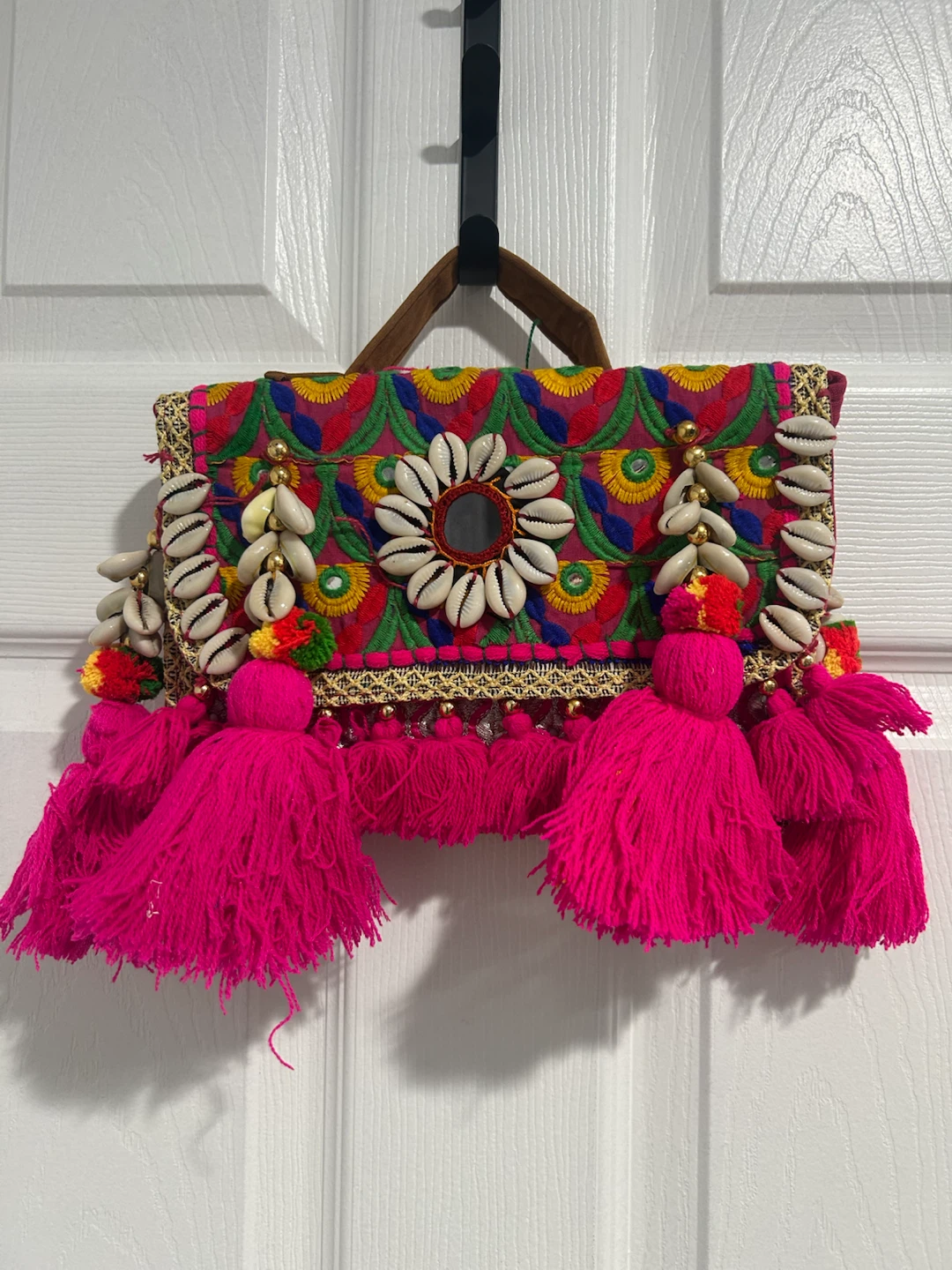 Boho Banjara Bag with mirror and shell details - photo 3