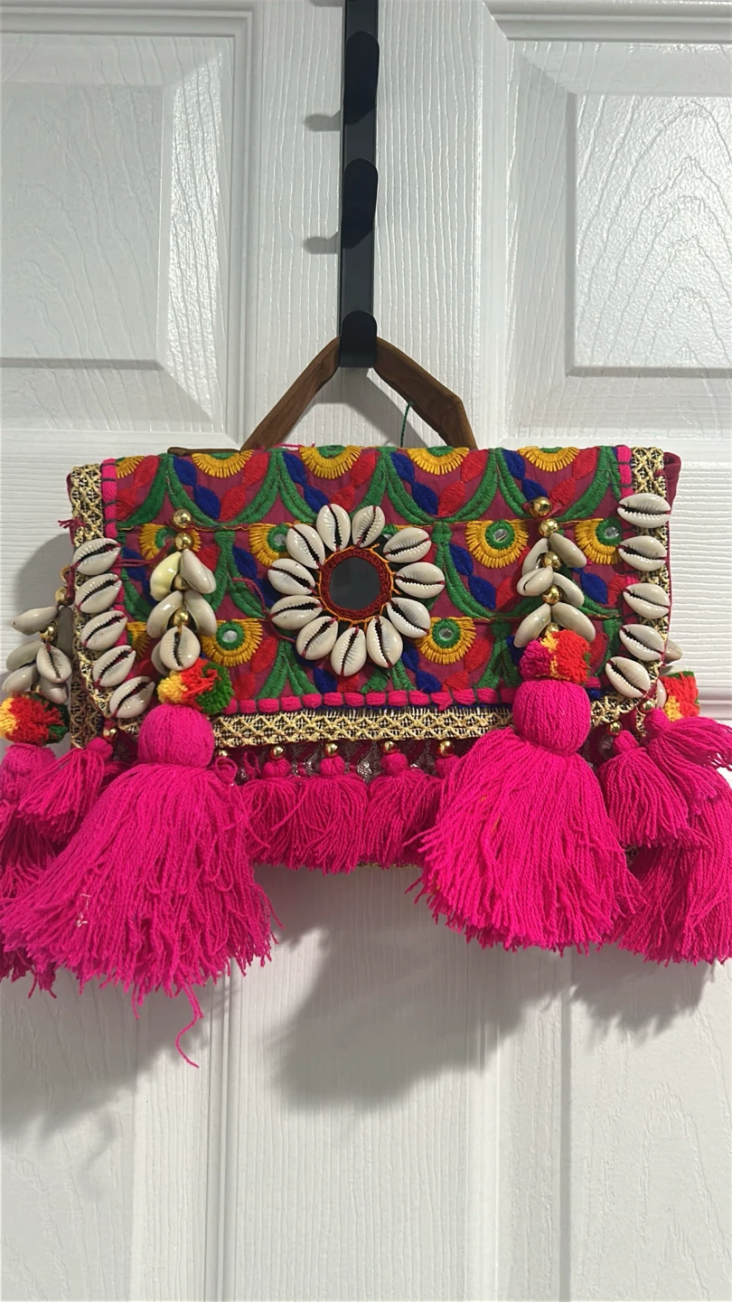 Boho Banjara Bag with mirror and shell details - photo 5
