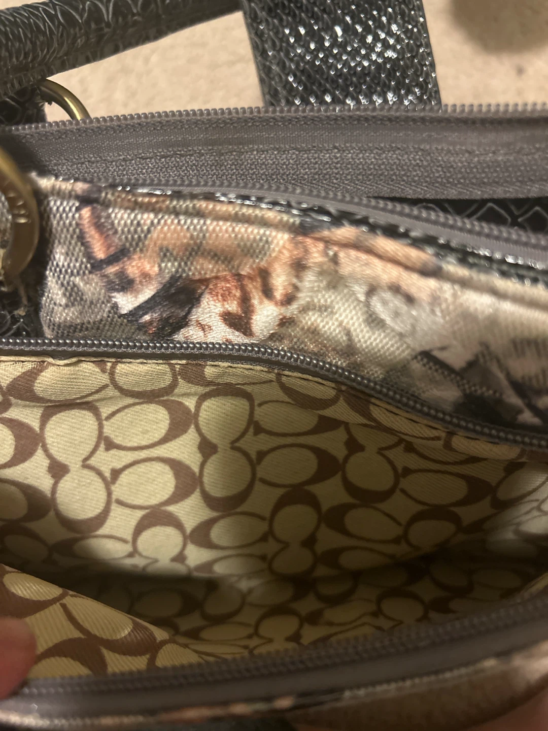 Coach Handbag with Mixed Print - photo 3