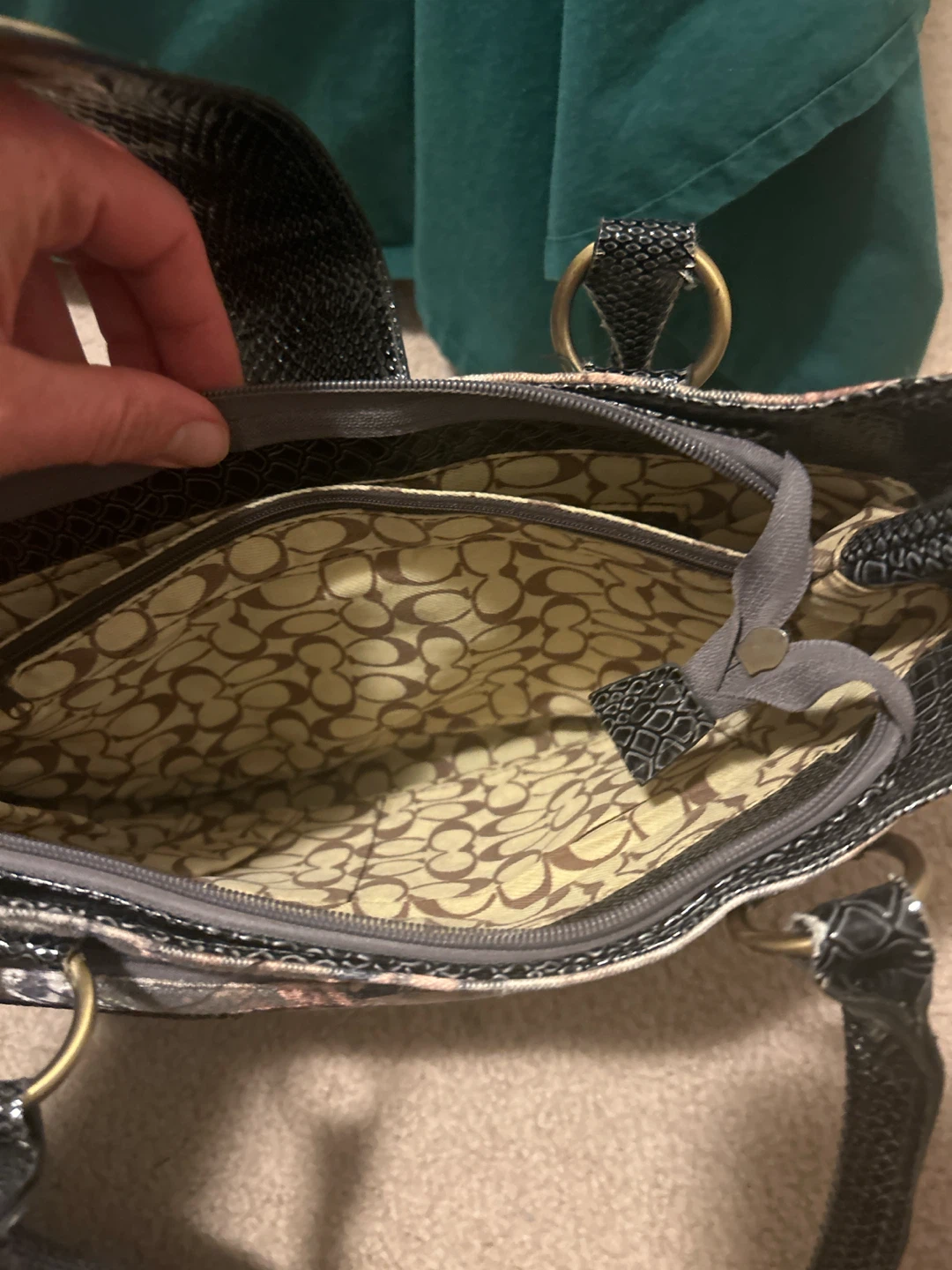 Coach Handbag with Mixed Print - photo 4