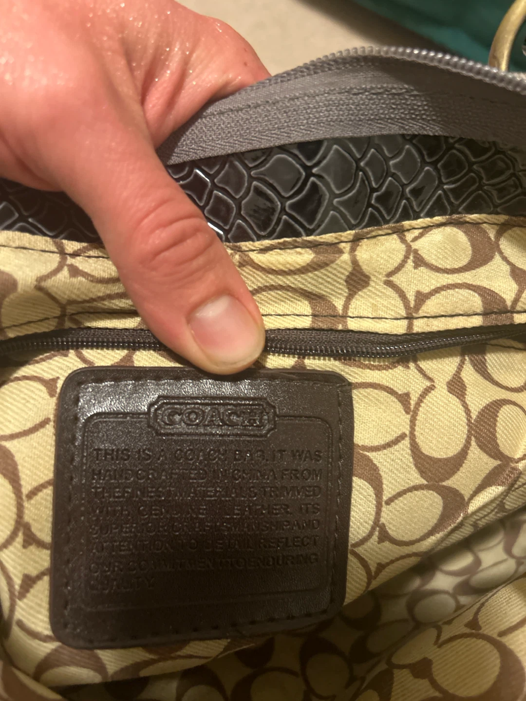 Coach Handbag with Mixed Print - photo 5
