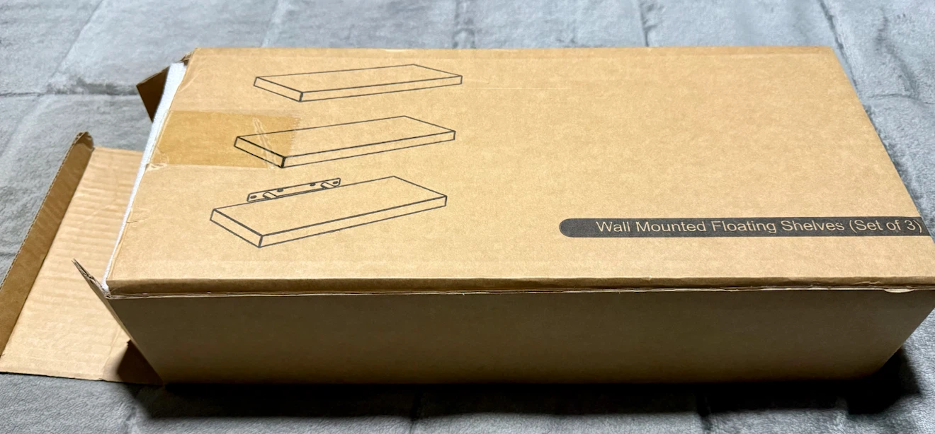 Set of 3 Wall Mounted Floating Shelves