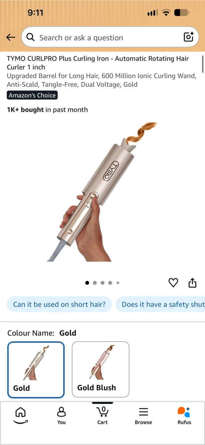 Sealed - TYMO CURLPRO Plus Automatic Curling Iron 1 inch