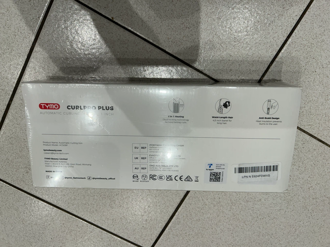 Sealed - TYMO CURLPRO Plus Automatic Curling Iron 1 inch - photo 4