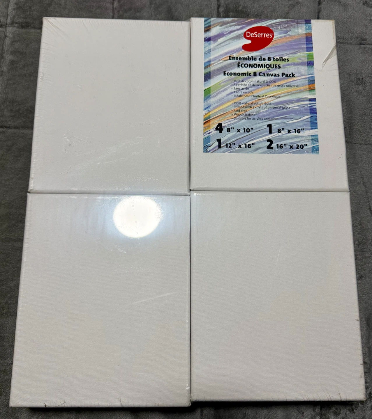 DeSerres Economic 8 Canvas Pack +2
