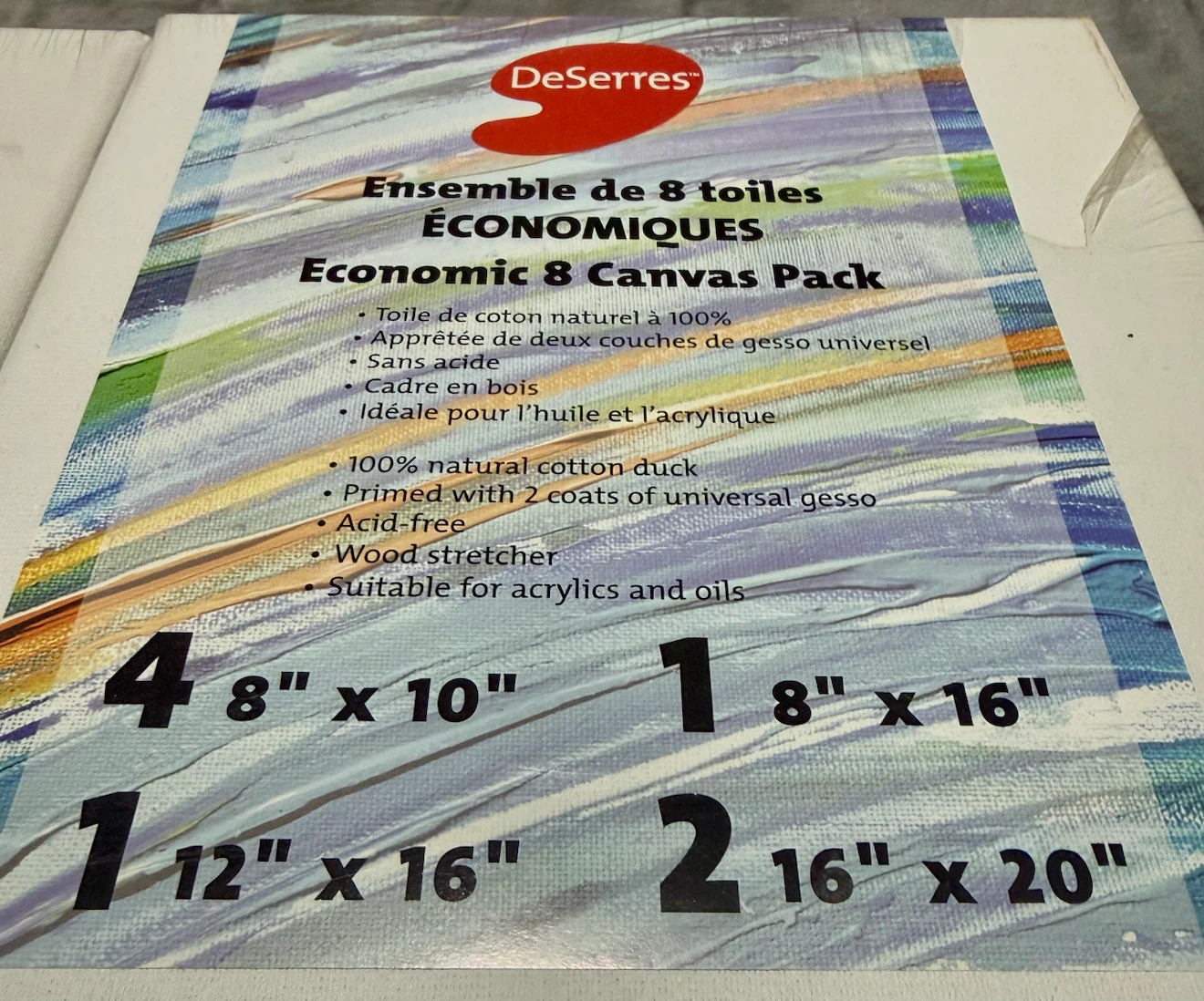 DeSerres Economic 8 Canvas Pack +2 - photo 3