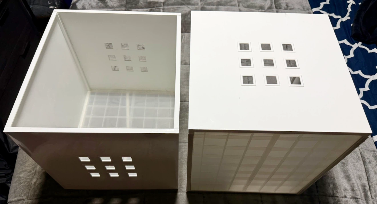 White Cube Storage Bins