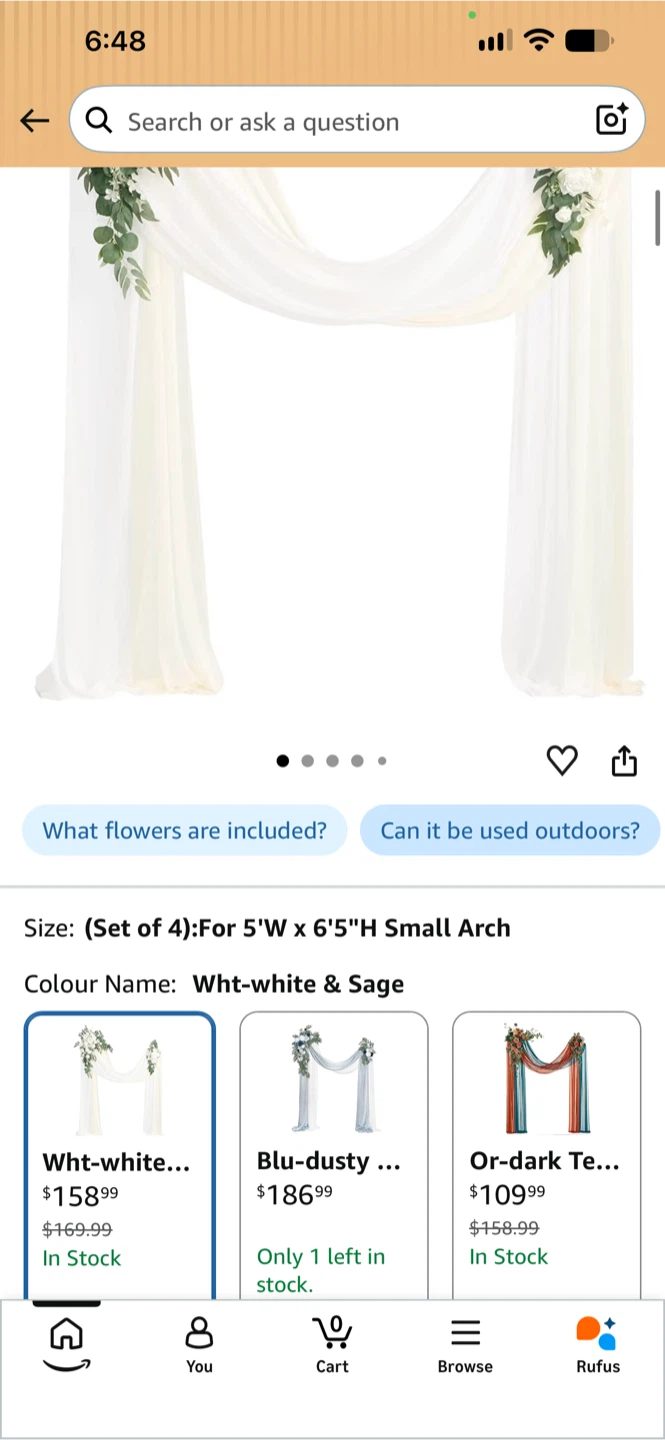 Ling's Moment Artificial Wedding Arch Flowers Kit - photo 2