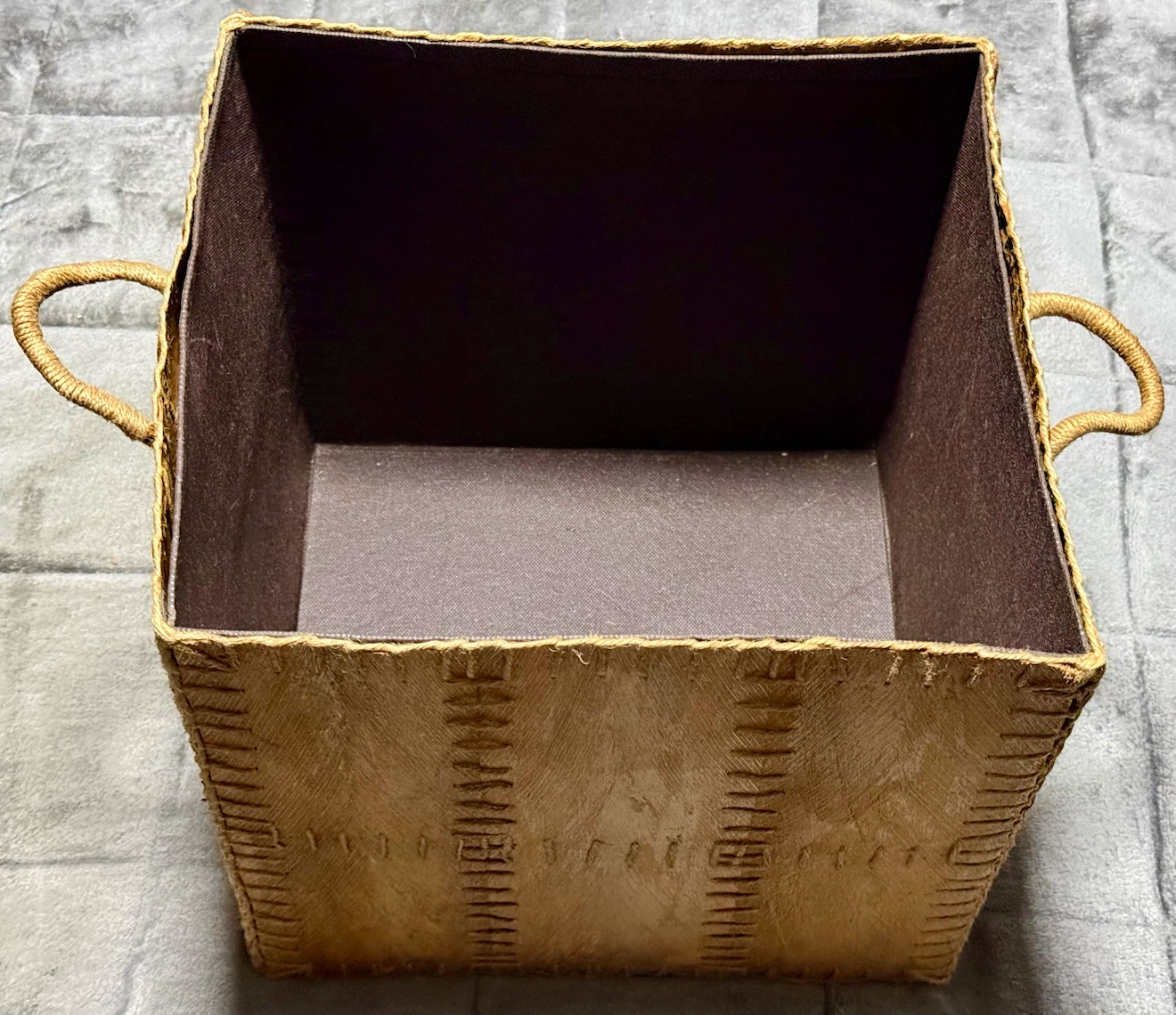 Woven Storage Bin with Handles - photo 3