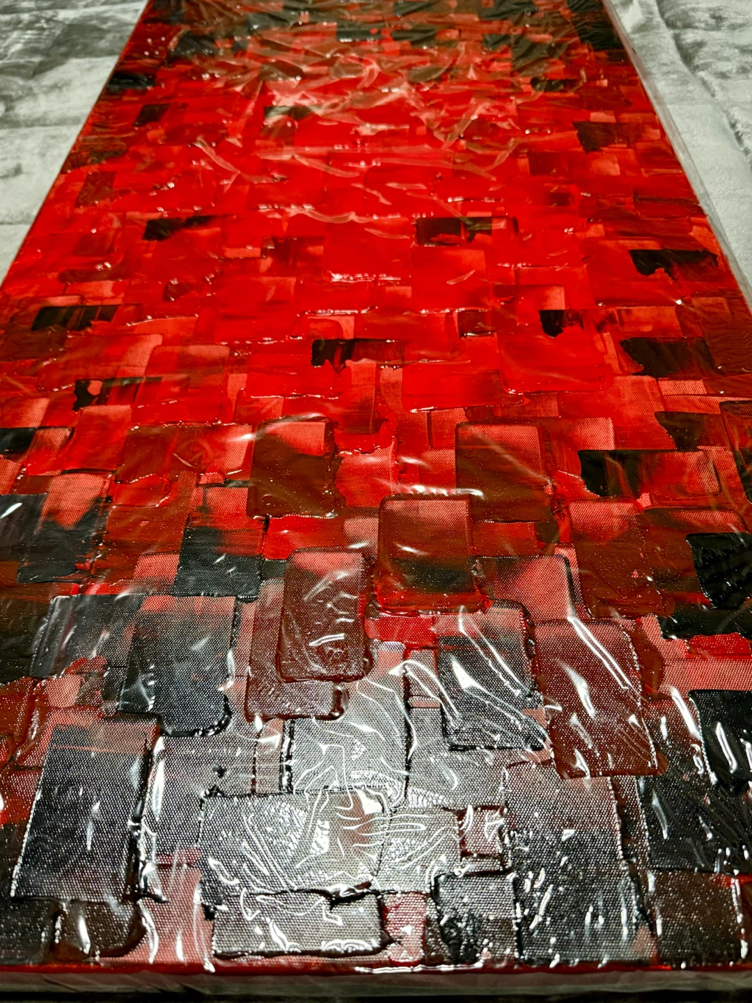 Abstract Red and Black Wall Art - photo 4