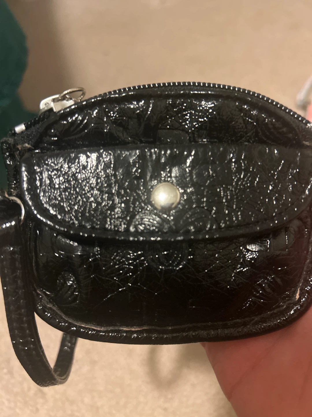 TNA Black Shiny Coin Purse - photo 3