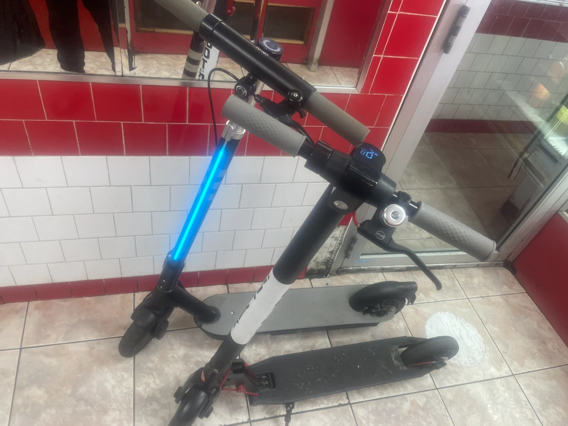 Two Electric Scooters: OKAI and Gotrax