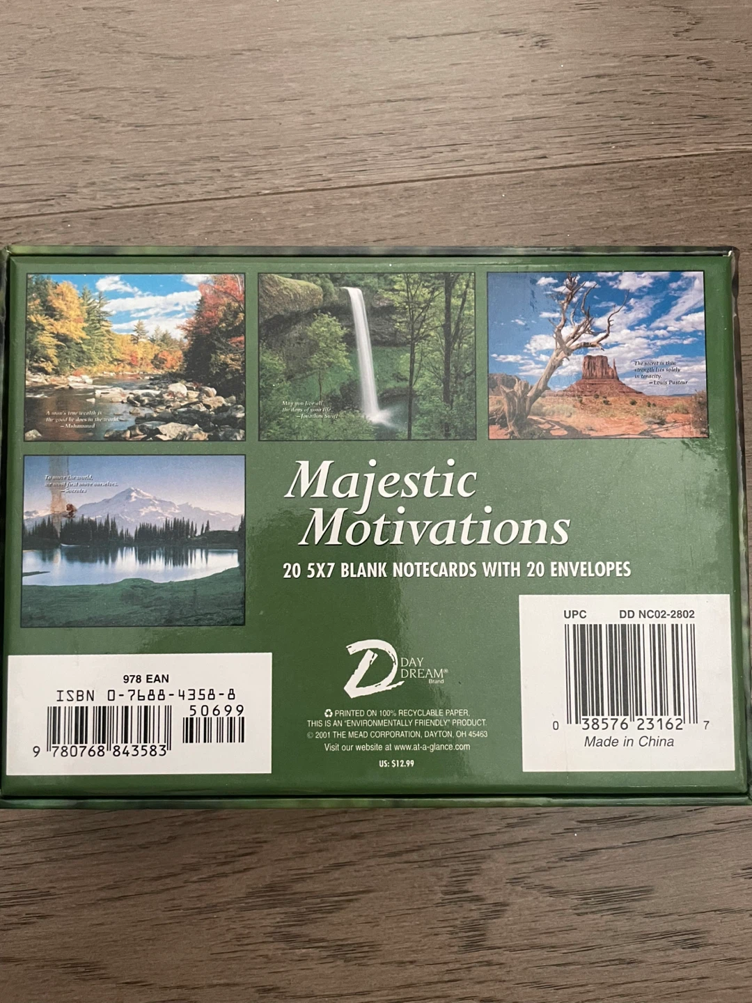 NEW! 20 Motivations Blank Notecard Set - photo 2