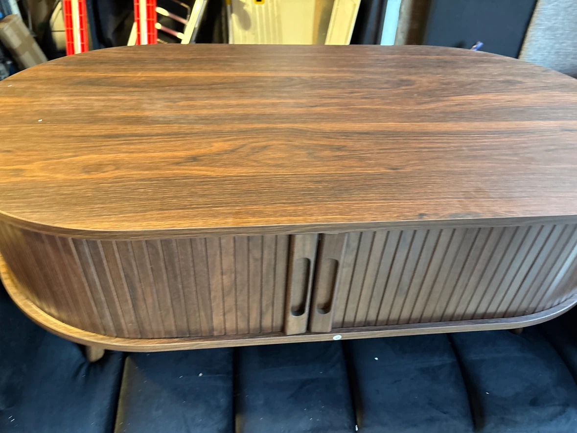 Oval Wood Coffee Table