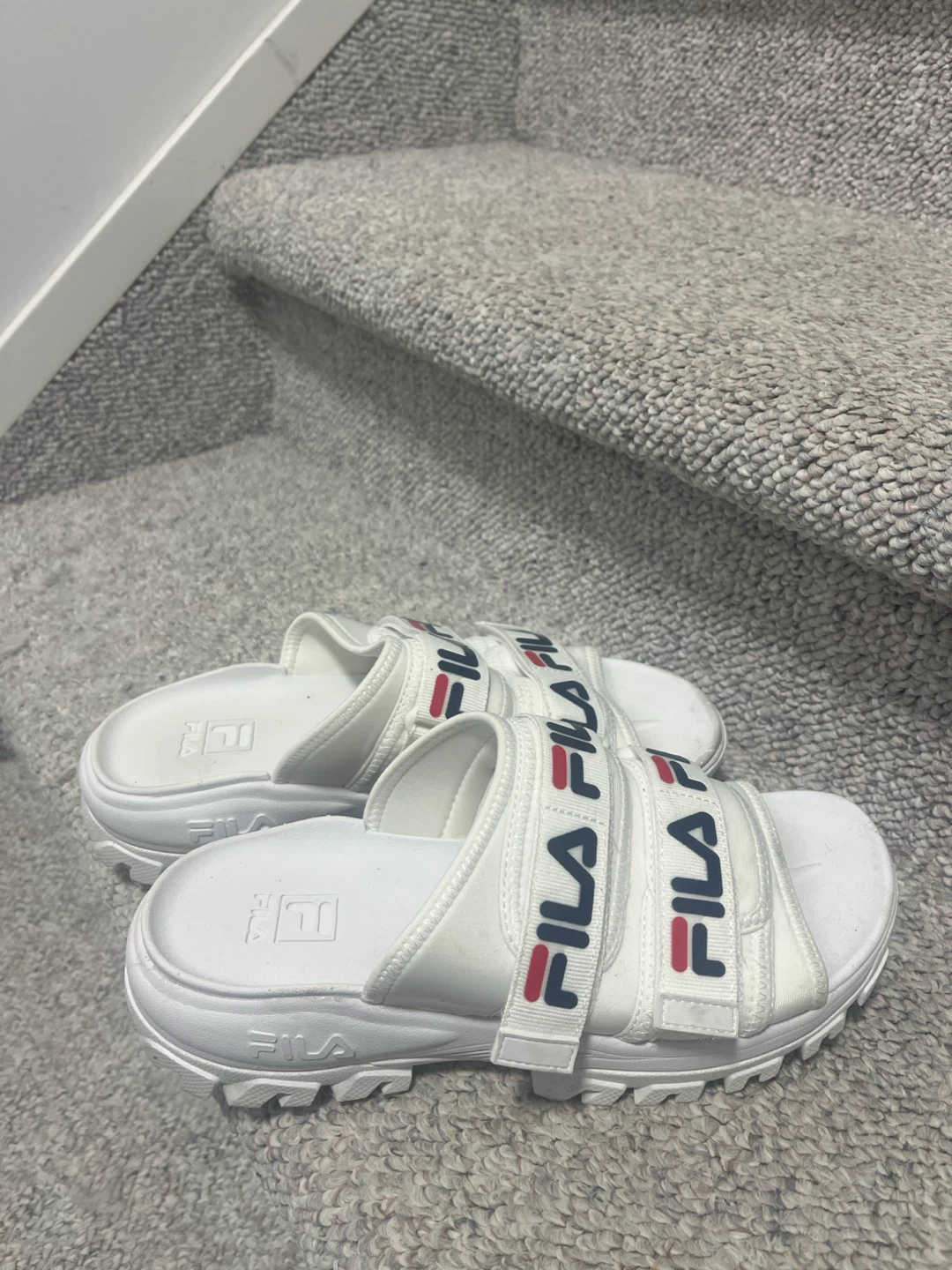FILA White Sandals