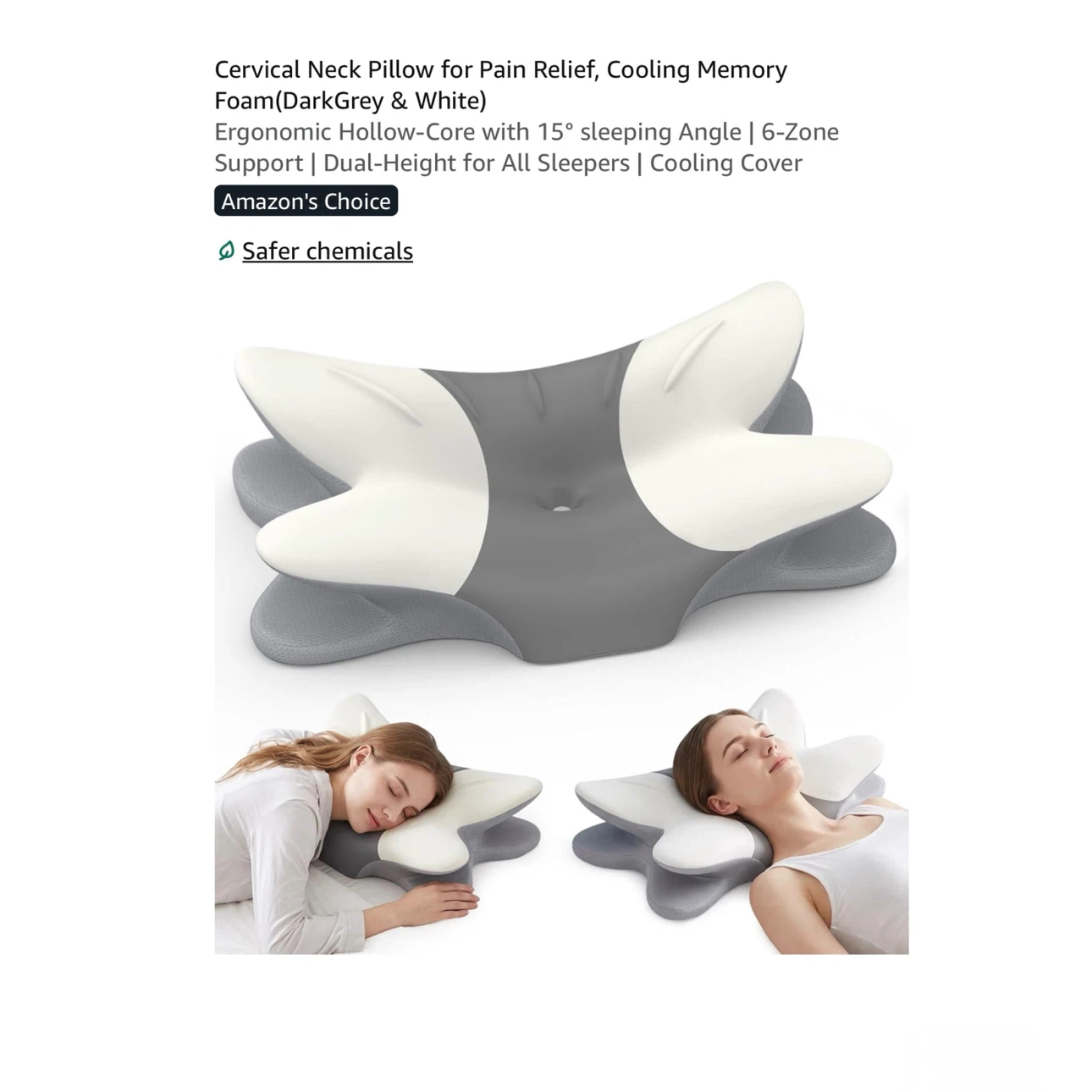 Brand new Cervical Neck Pillow, Cooling Memory Foam