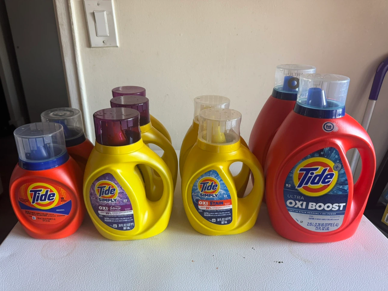 Assorted Tide Liquid Laundry Detergent Lot