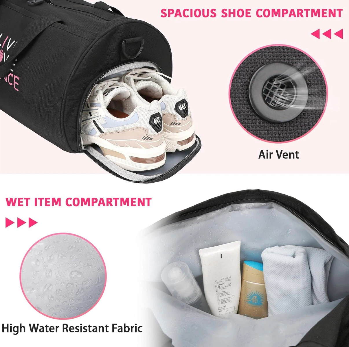 Dance Girls Ballet Sports  Duffel Bag - photo 5