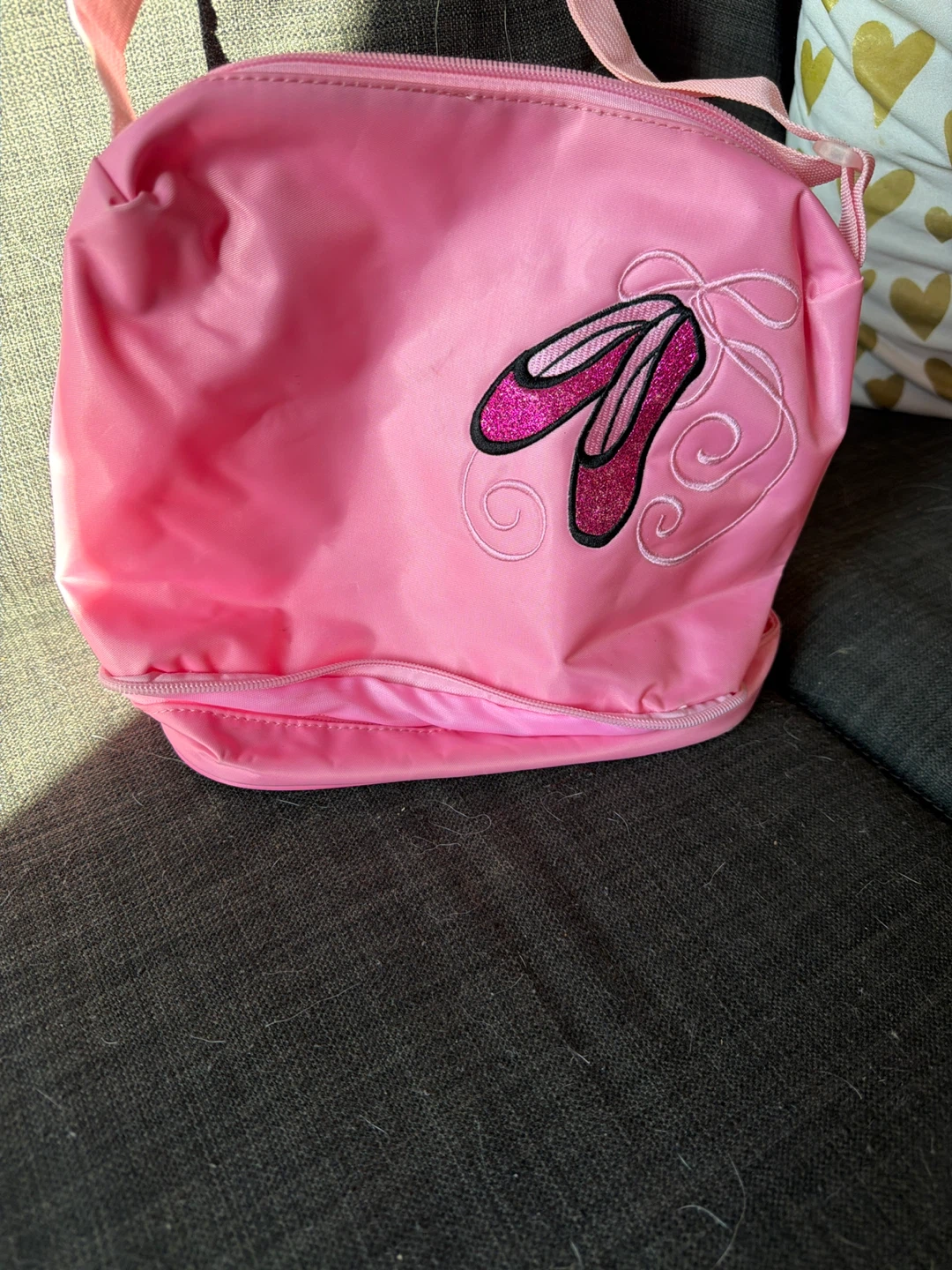 Cute Little Girl Dance Bag with shoes compartment