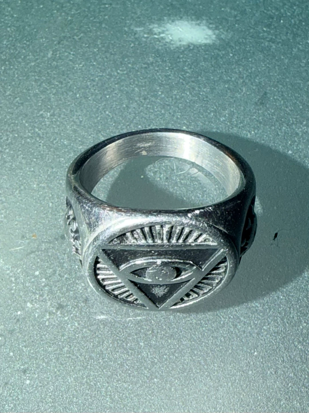 All-Seeing Eye Stainless Steel Ring