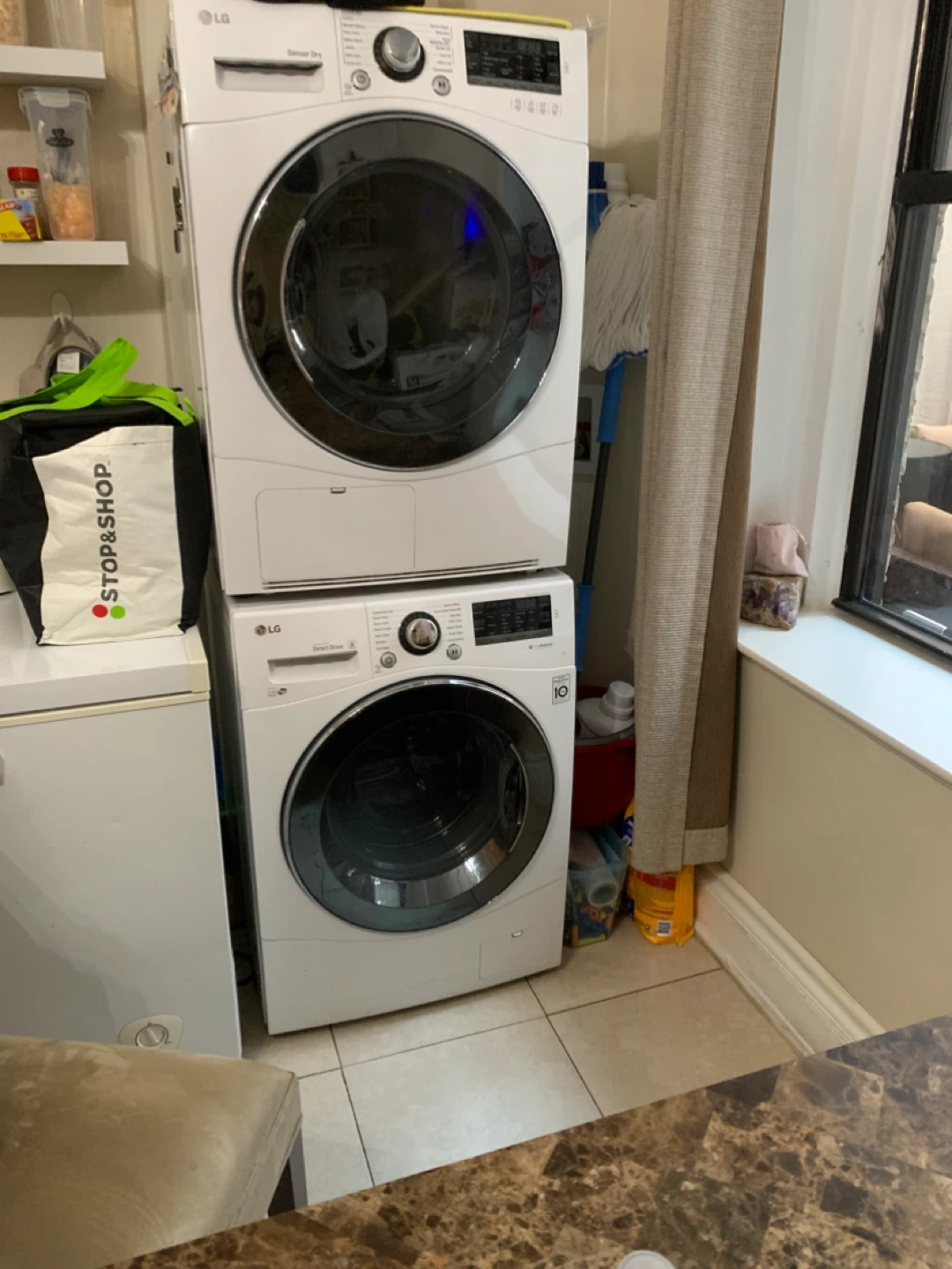 LG Stacked Washer and Dryer Set